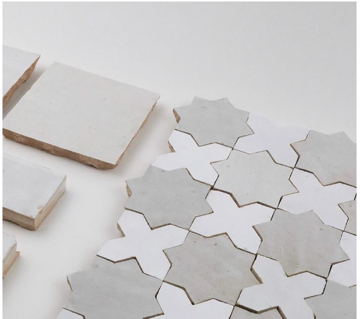 Zellige Classique Terracotta Star / Cross in Atlas / Lambs Mosaic Glossy 3