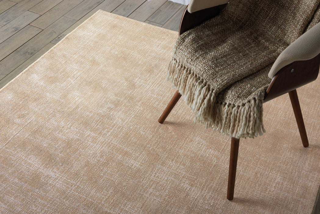 Starlight Oyster STA02 Wool Blend Contemporary Area Rug - 8 Ft Runner
