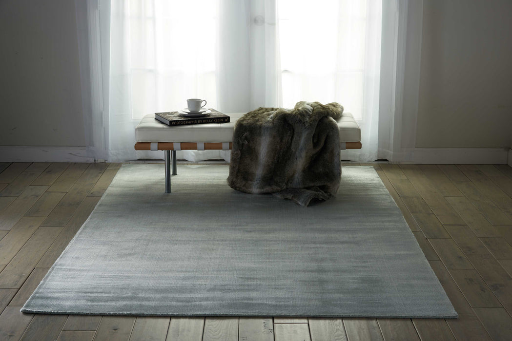 Starlight Pewter STA06 Wool Blend Contemporary Area Rug - 5 Ft x 7 Ft