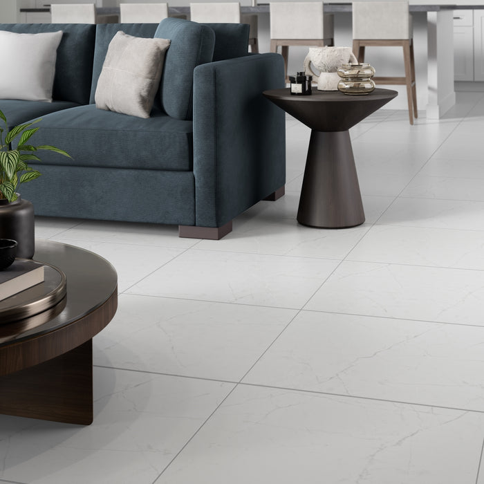 Sterlina II White Porcelain Tile  -  Matte