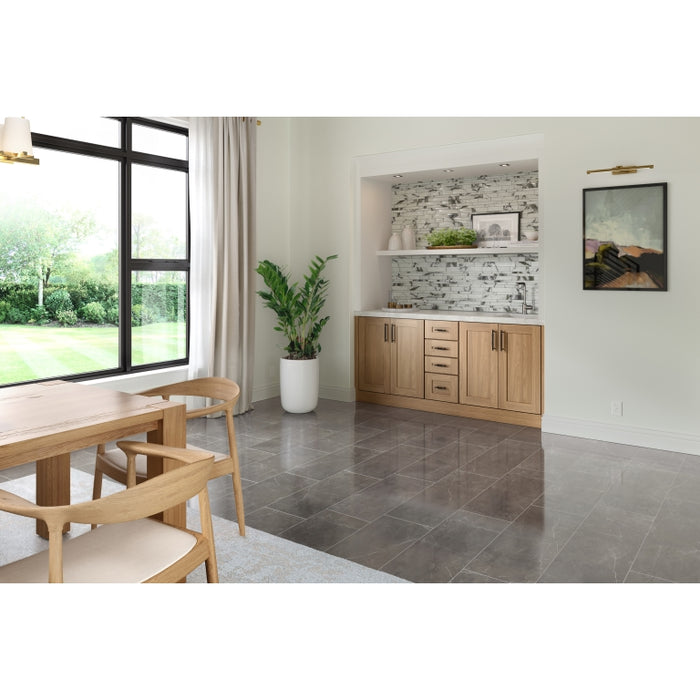 Sterlina II Asphalt Porcelain Tile - Polished