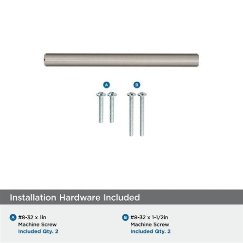 Bar Pulls Carbon Steel Sterling Nickel Cabinet Pull 56