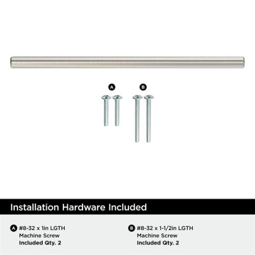 Bar Pulls Carbon Steel Sterling Nickel Cabinet Pull 37