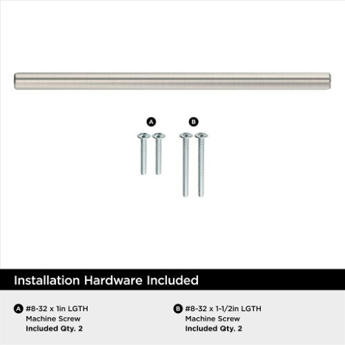 Bar Pulls Carbon Steel Sterling Nickel Cabinet Pull 33