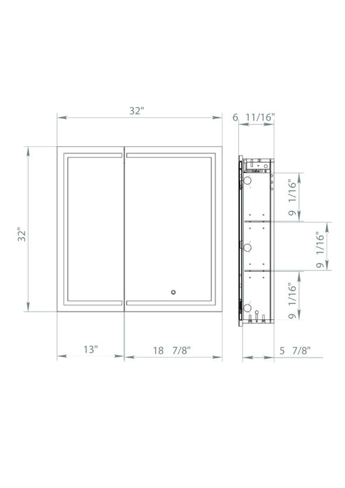 Summer Wood White Matte Medicine Cabinet White Matte 3