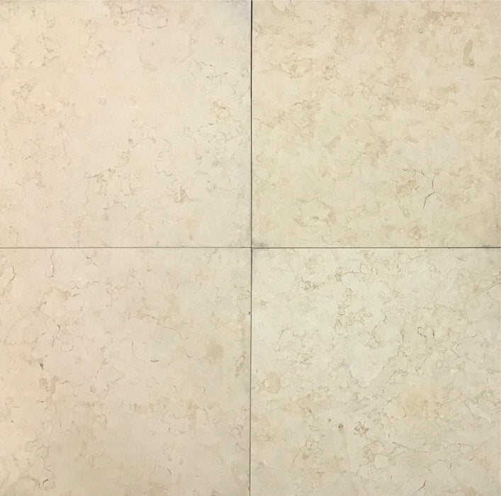 Sunny Gold Honed Limestone Tile - 18" x 18"