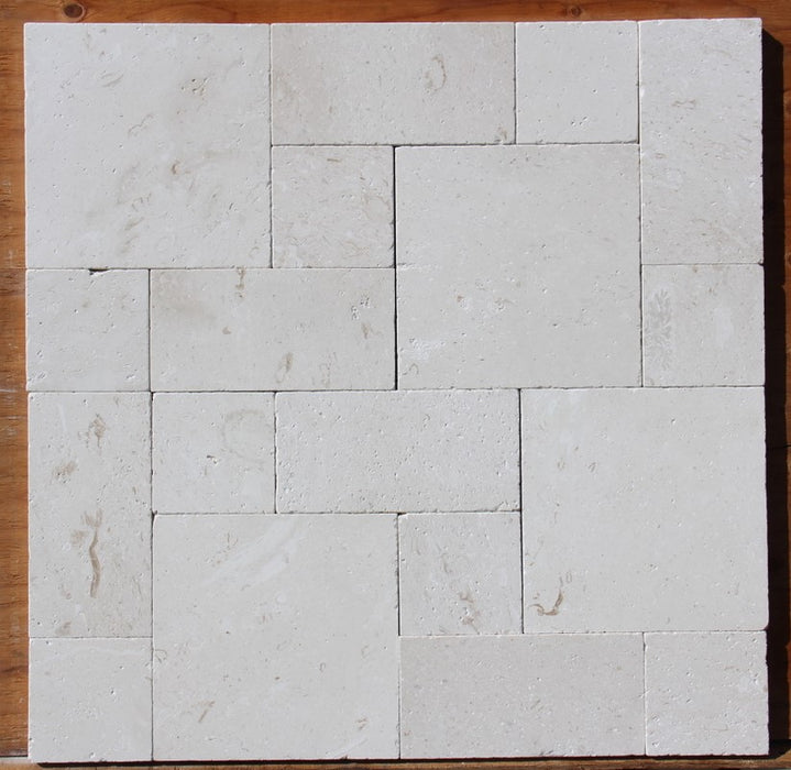 Symra Tumbled Limestone Roman Paver Pattern 2