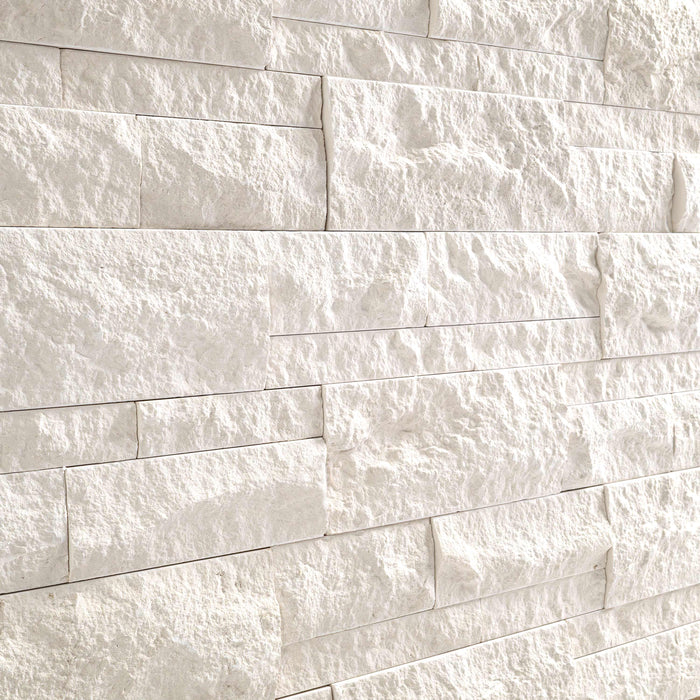 XL Rockmount Stacked Stone Panel Limestone Taja Cream Ledgestone Split Face 2