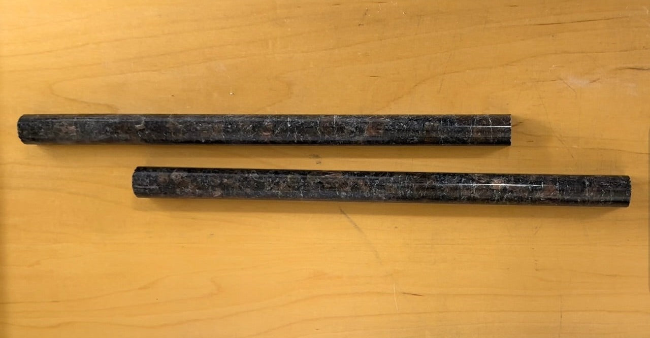 Polished  Tan Brown Granite Liner - 3/4" x 12" Bullnose