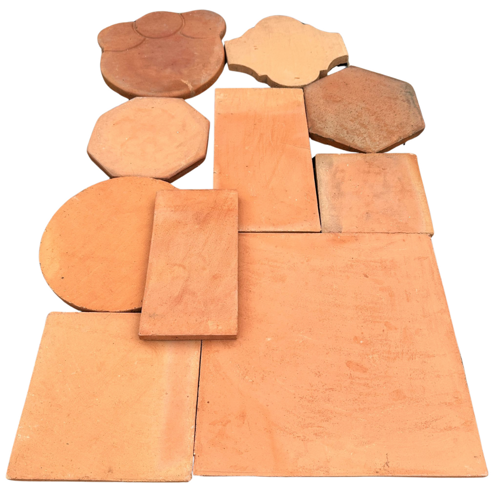 Terracotta Hexagon Matte Clay Paver - 12" x 12" x 2 CM