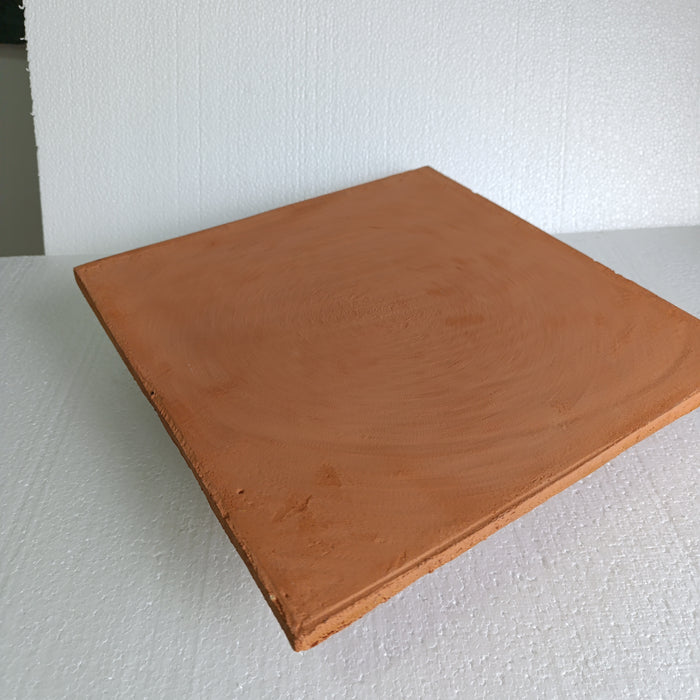Full Paver Sample - Terracotta Square Clay Paver - 16" x 16" x 2 CM Matte