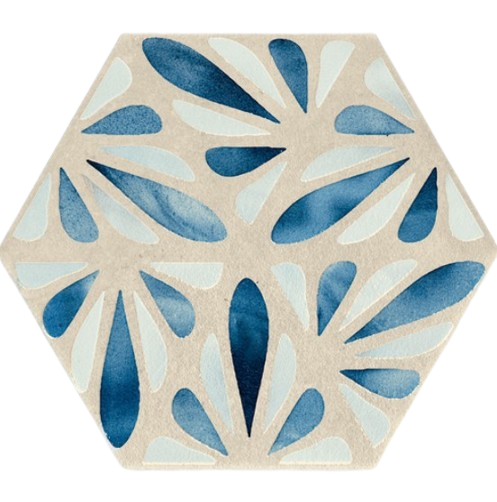 Full Tile Sample - Marca Corona Terracreta Dipinto Marna Hexagon Porcelain Tile - 8.5" x 10" x 9 MM Honed