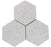 Terrazzo Silver Polished Terrazzo Mosaic - 6" Hexagon