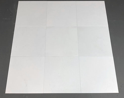 Thassos White Extra Marble Tile - 18" x 18" Honed