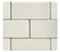 Full Tile Sample - Thassos White Marble Tile - 3" x 6" x 3/8" Tumbled