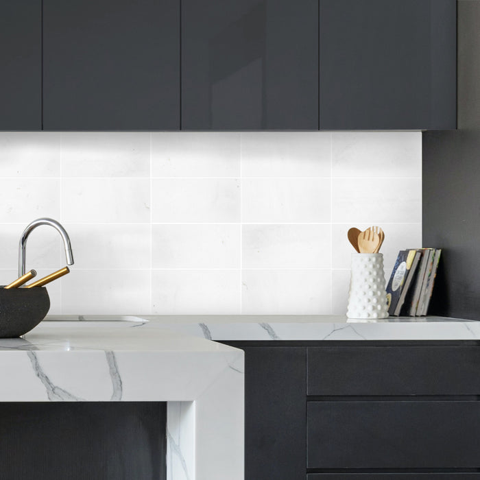 Clearance Sale! Thassos White Classic Marble Tile - Honed