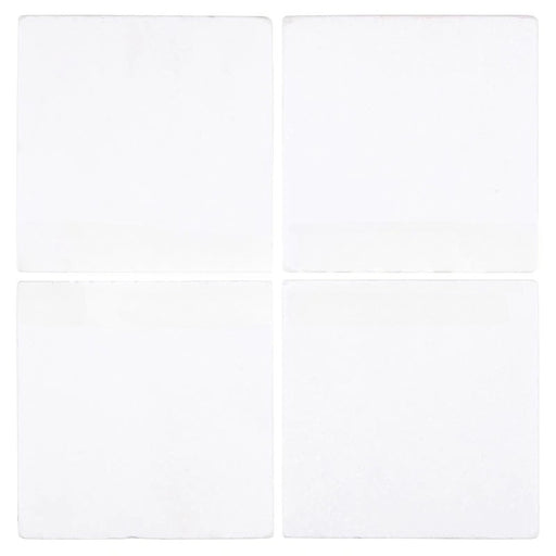 Full Tile Sample - Thassos White Extra Marble Tile - 2" x 8" x 3/8" Tumbled