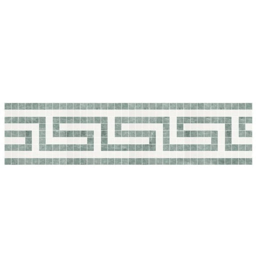 Full Border Sample - Thassos White Marble Border - 3.5" x 7" x 3/8" Honed