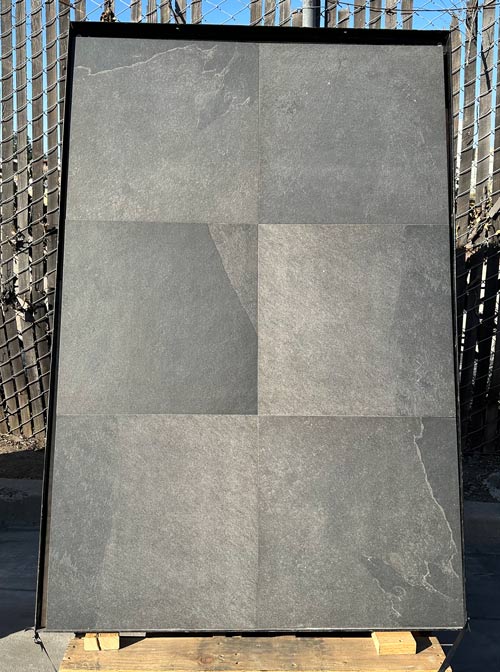 Thunder Black Porcelain Paver Rough 2