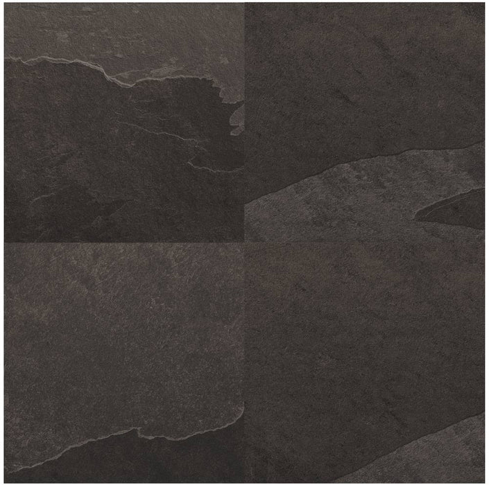 Full Paver Sample - Thunder Black Porcelain Paver - 24" x 24" x 3/4" Rough