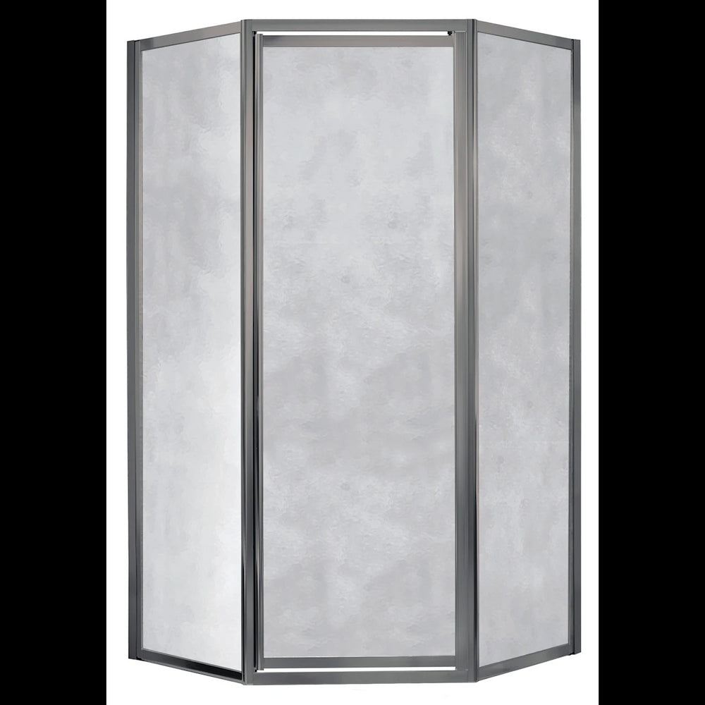 Tides Glass & Aluminum Brushed Nickel Shower Door Brushed Nickel 1
