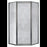 Tides Glass & Aluminum Brushed Nickel Shower Door Brushed Nickel 1