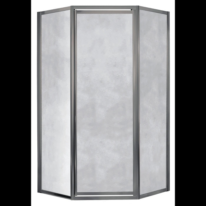 Tides Glass & Aluminum Brushed Nickel Shower Door Brushed Nickel 1