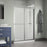 Tides Glass & Aluminum Brushed Nickel Shower Door Brushed Nickel 4