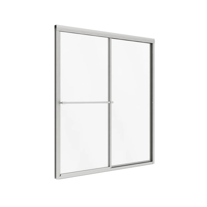 Tides Glass & Aluminum Brushed Nickel Shower Door Brushed Nickel 1