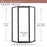 Tides Glass & Aluminum Brushed Nickel Shower Door Brushed Nickel 2