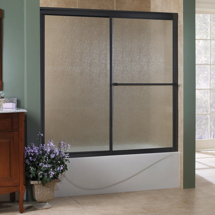 Tides Glass & Aluminum Oil Rubbed Bronze Glass Shower Door Oil Rubbed Bronze 2