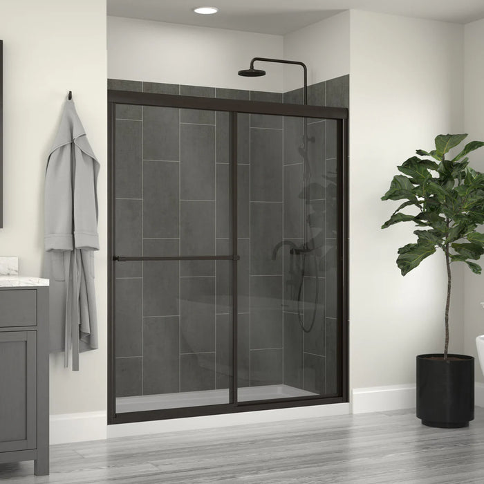 Tides Glass & Aluminum Oil Rubbed Bronze Glass Shower Door Oil Rubbed Bronze 5