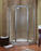 Tides Glass & Aluminum Silver Shower Door Silver 3
