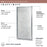 Tides Glass & Aluminum Silver Shower Door Silver 2