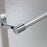 Tides Glass & Aluminum Silver Shower Door Silver 3
