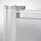 Tides Glass & Aluminum Silver Shower Door Silver 5