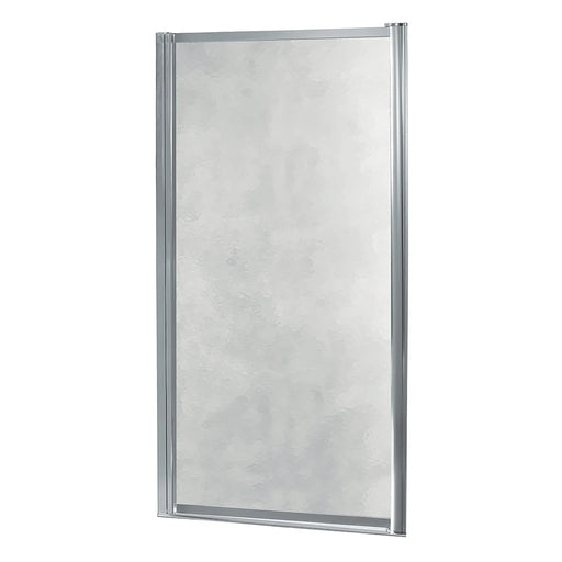 Tides Glass & Aluminum Silver Shower Door Silver 1
