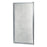 Tides Glass & Aluminum Silver Shower Door Silver 1
