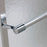 Tides Glass & Aluminum Silver Shower Door Silver 2