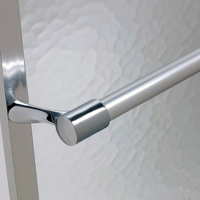 Tides Glass & Aluminum Silver Shower Door Silver 2