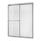 Tides Glass & Aluminum Silver Shower Door Silver 1