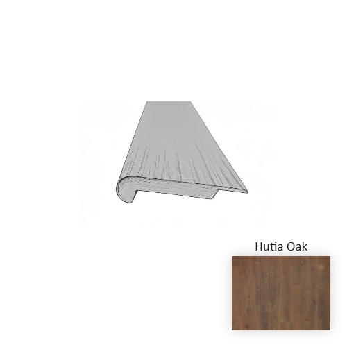 NatureTEK Plus Abreeza Hutia Oak Laminate Wood Moulding / Trim - 78.5" Overlap Stair Nose