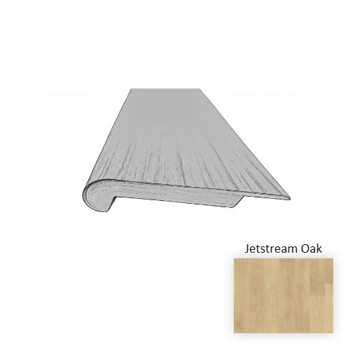 NatureTEK Premier Propello Jetstream Oak Laminate Wood Moulding / Trim - 78.5" Overlap Stair Nose