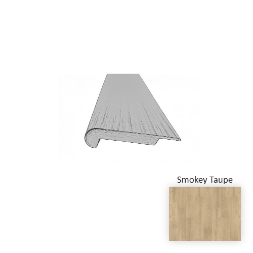NatureTEK Select Palisades Park Smokey Taupe  Laminate Wood Moulding / Trim - 78.5" Overlap Stair Nose