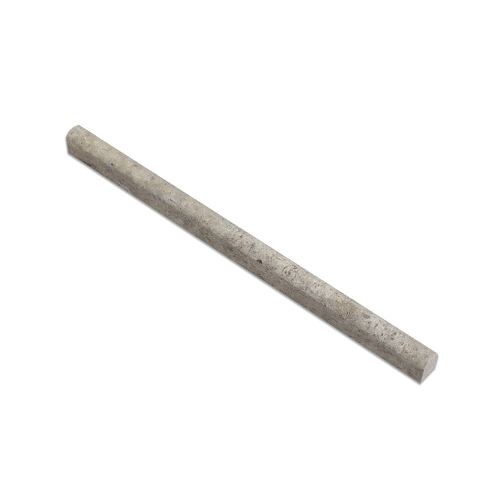 Titanium Travertine Liner - 1/2" x 12" Pencil Unfilled & Honed 2