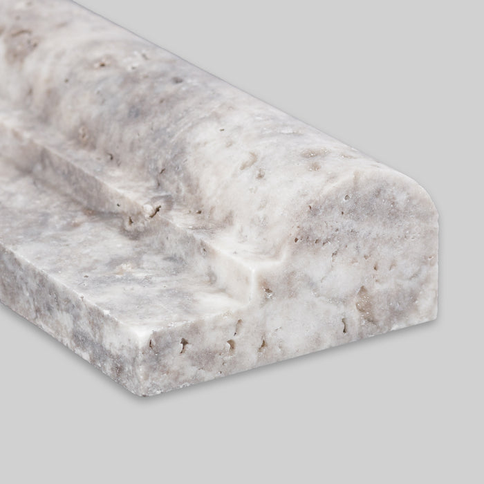 Titanium Cross Cut Travertine Liner - Honed 2
