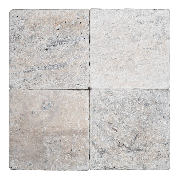 Titanium Cross Cut Travertine Tile - Tumbled 3