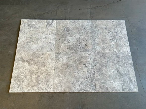 Titanium Travertine Tile Filled & Honed 3