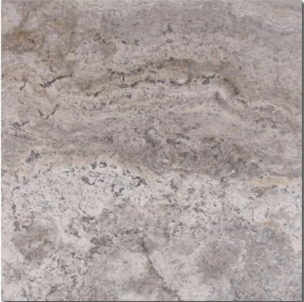 Titanium Travertine Tile Filled & Honed 1