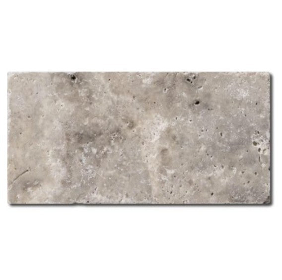 Titanium Travertine Tile Tumbled 1